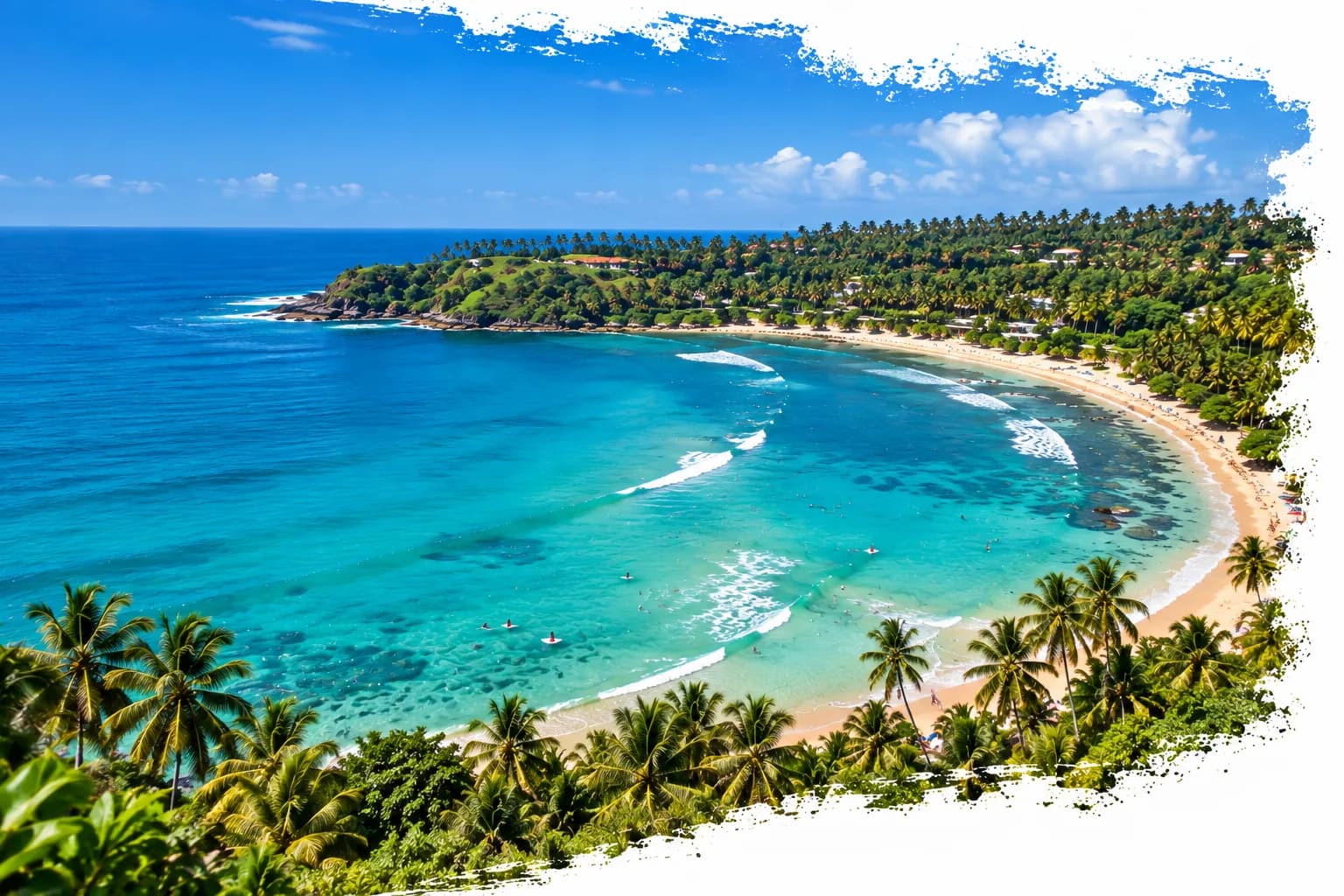 Beautiful Sri Lankan coastal landscape