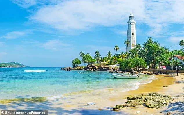 Sri Lankan turquoise beach