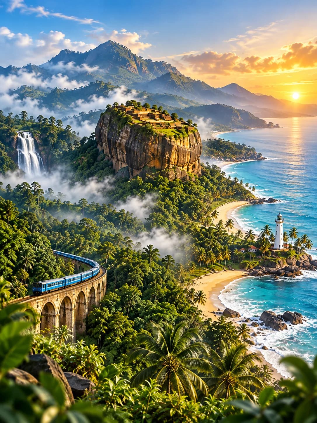 Beautiful Sri Lankan landscape